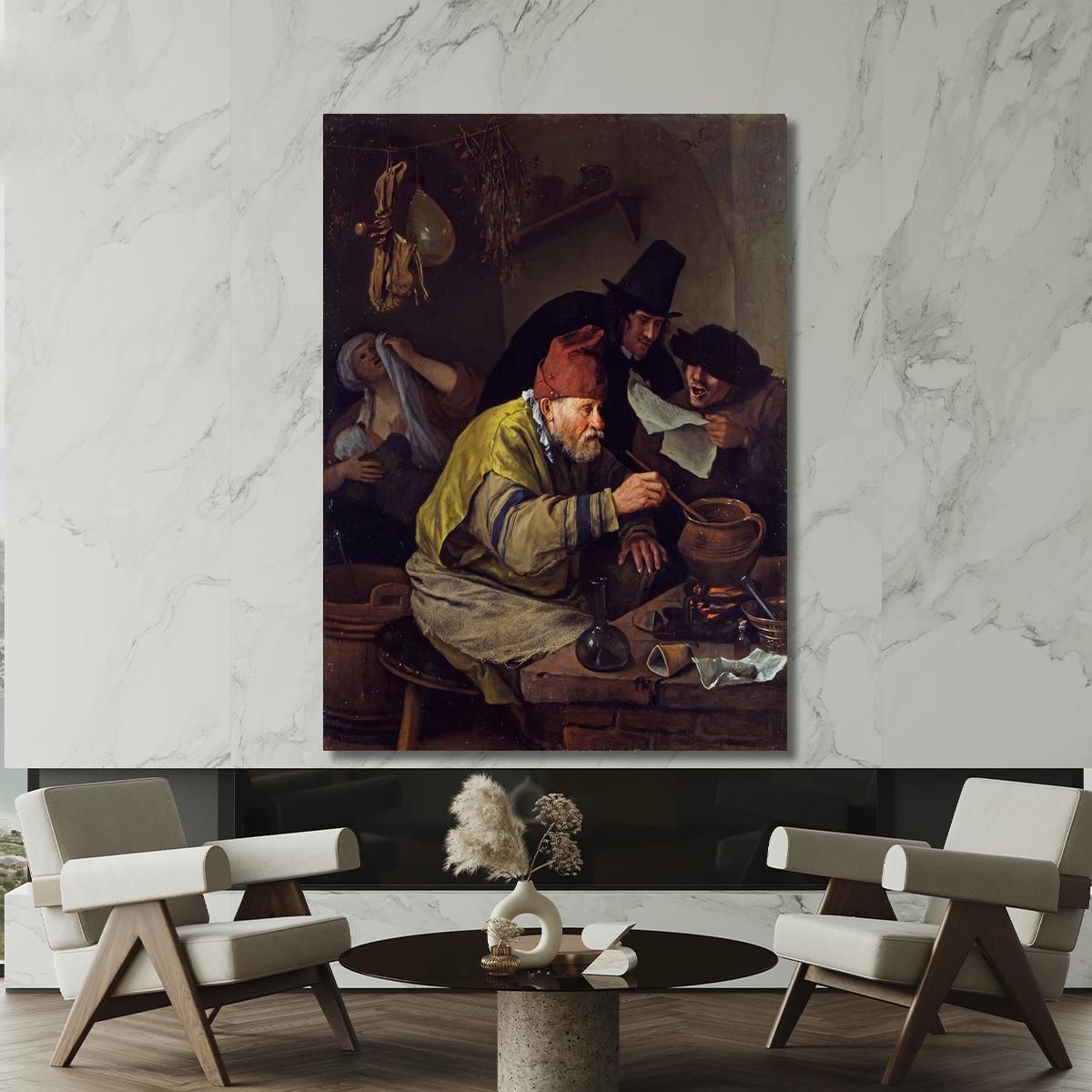 The Village Alchemist Jan Steen jsn80 canvas print 
