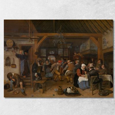 The Wedding Feast Jan Steen jsn82 canvas print 
