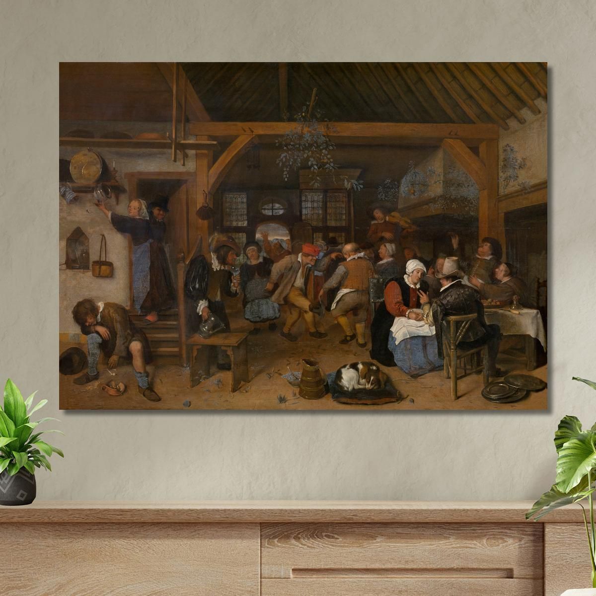The Wedding Feast Jan Steen jsn82 canvas print 
