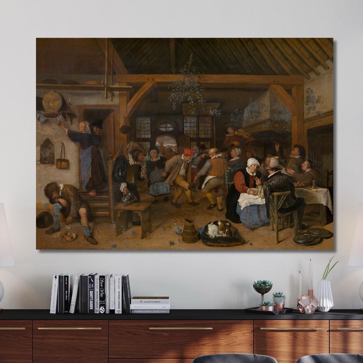 The Wedding Feast Jan Steen jsn82 canvas print 