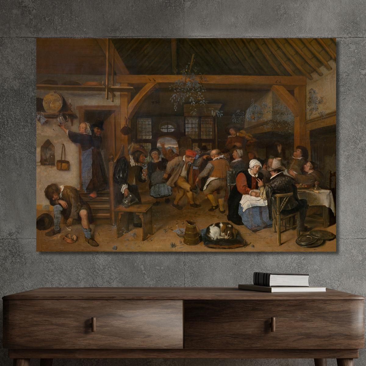 The Wedding Feast Jan Steen jsn82 canvas print 