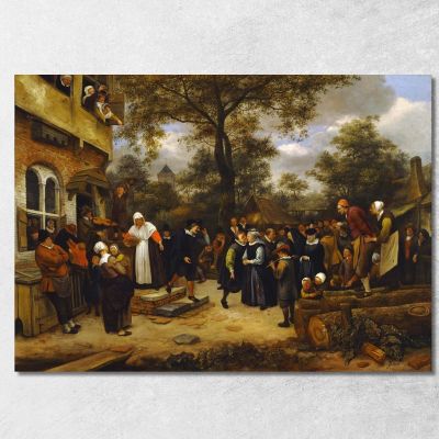 Village Wedding Jan Steen jsn84 canvas print 