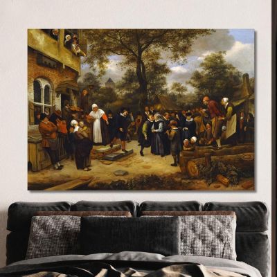 Village Wedding Jan Steen jsn84 canvas print 