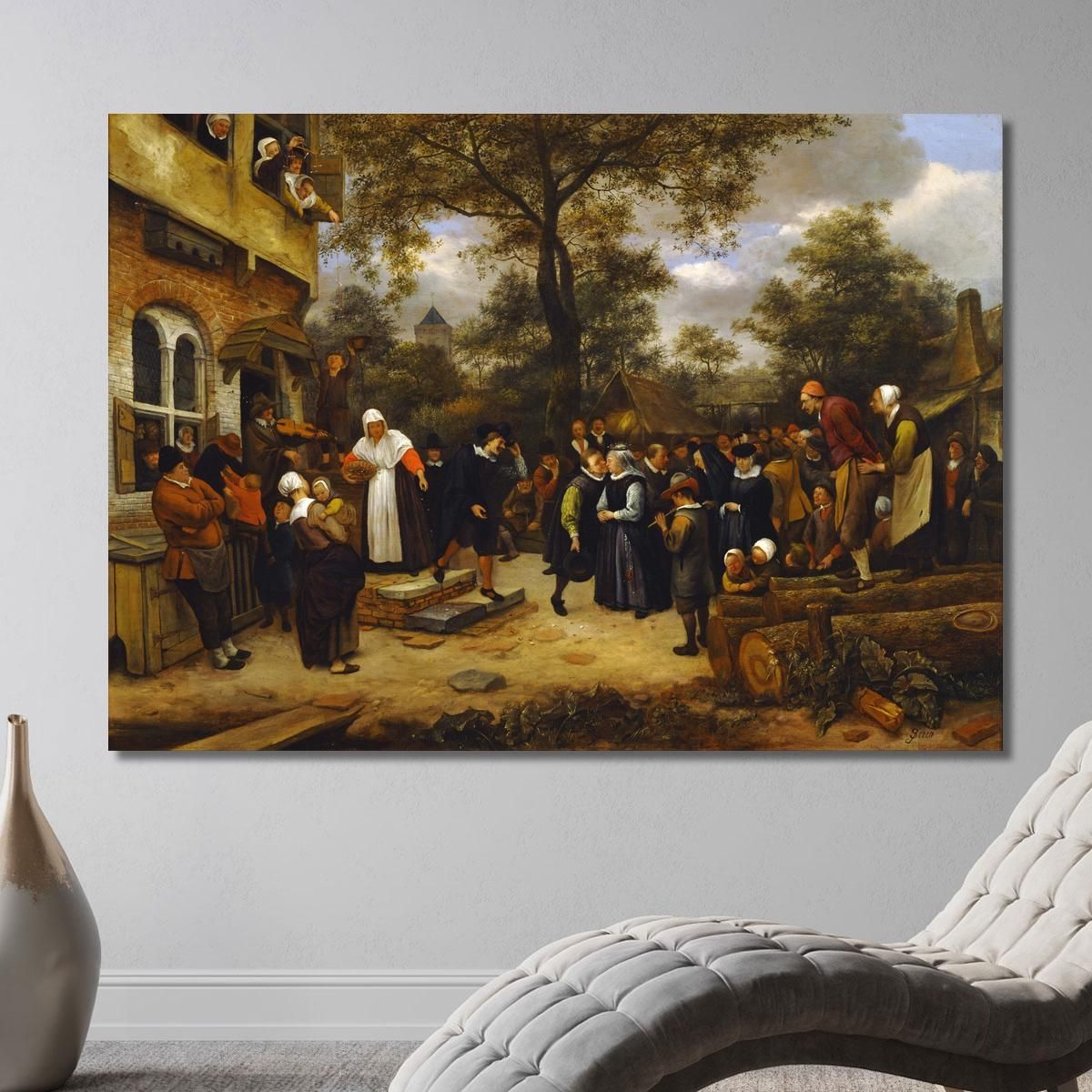 Village Wedding Jan Steen jsn84 canvas print 