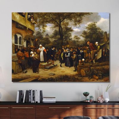 Village Wedding Jan Steen jsn84 canvas print 