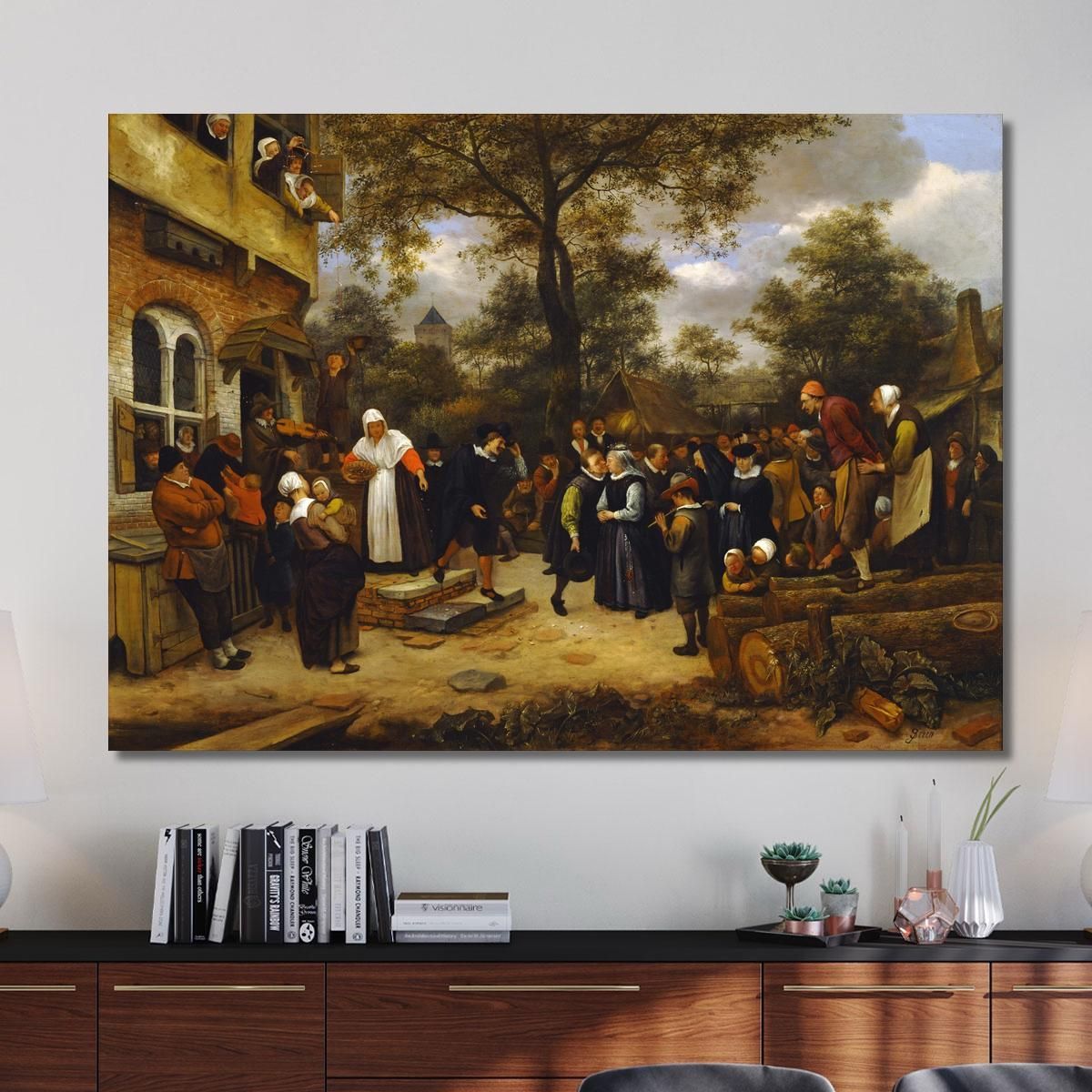 Village Wedding Jan Steen jsn84 canvas print 