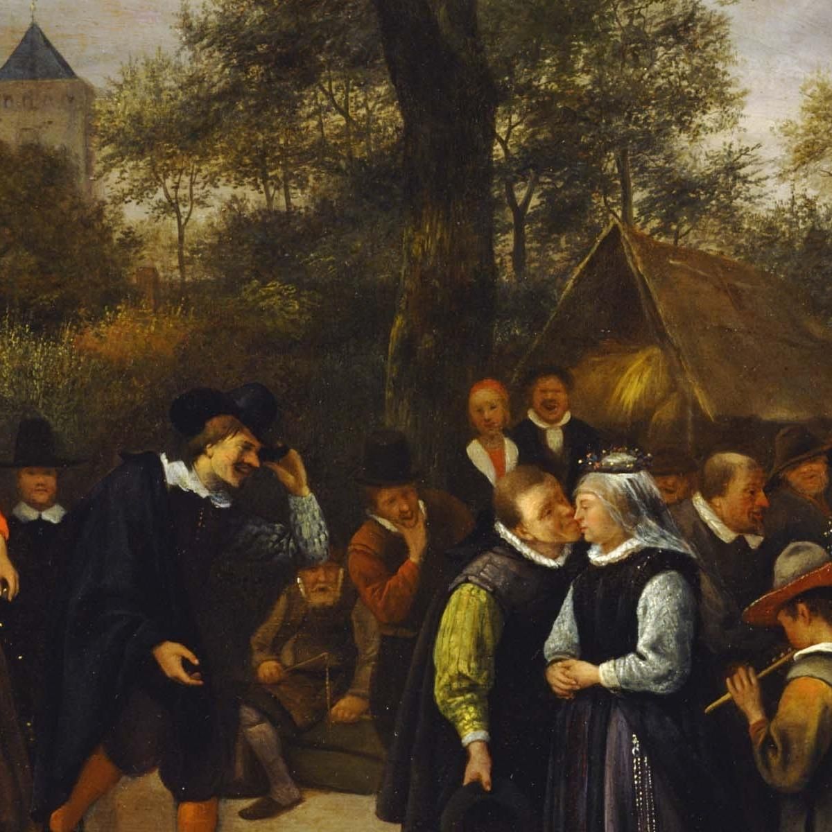 Village Wedding Jan Steen jsn84 canvas print