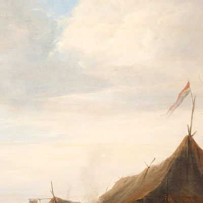 Winter Scene Jan Steen jsn85 canvas print