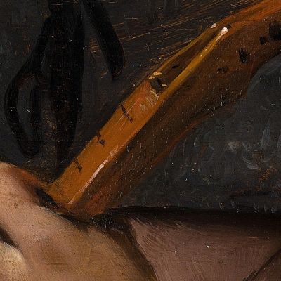 Woman Playing The Cittern Jan Steen jsn87 canvas print