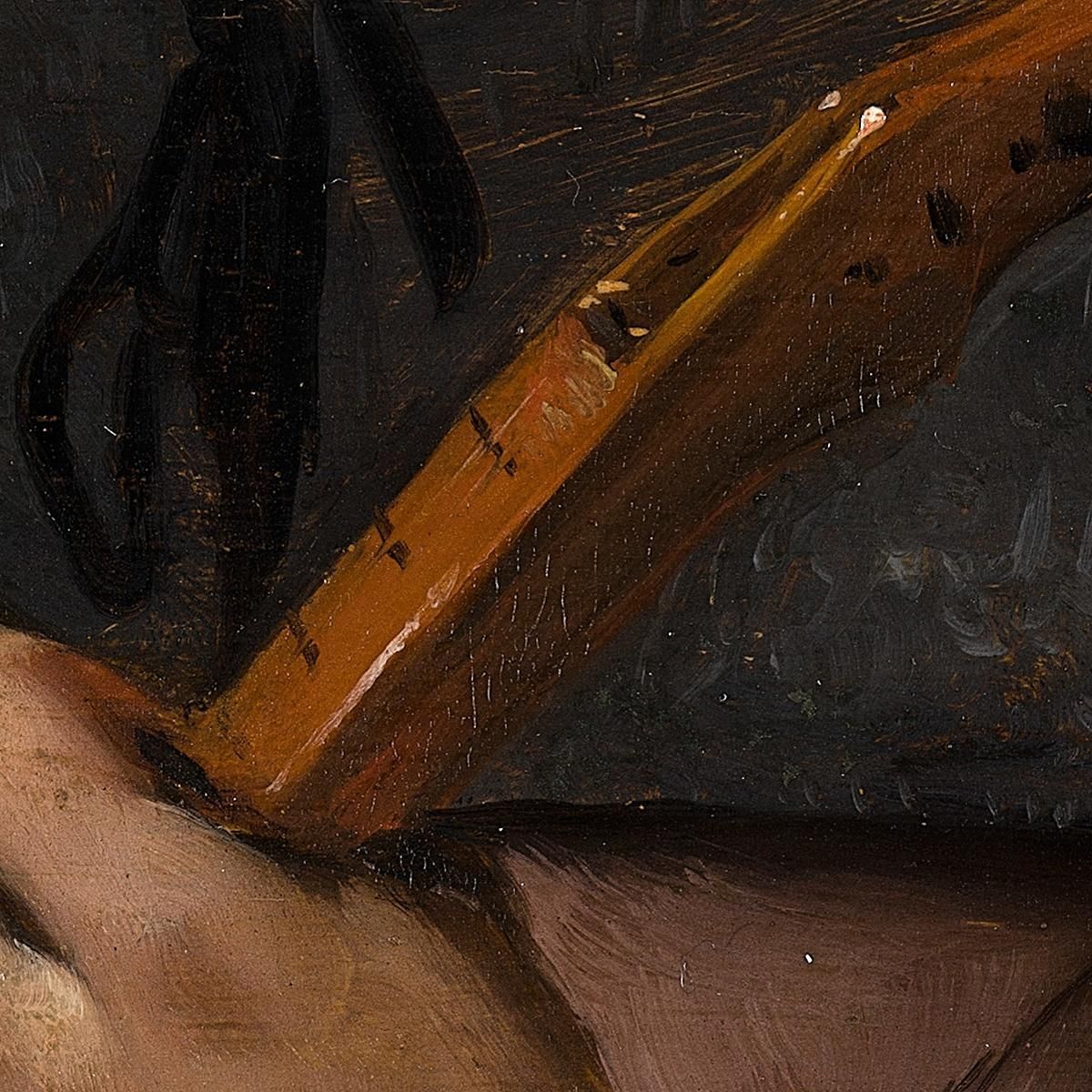 Woman Playing The Cittern Jan Steen jsn87 canvas print