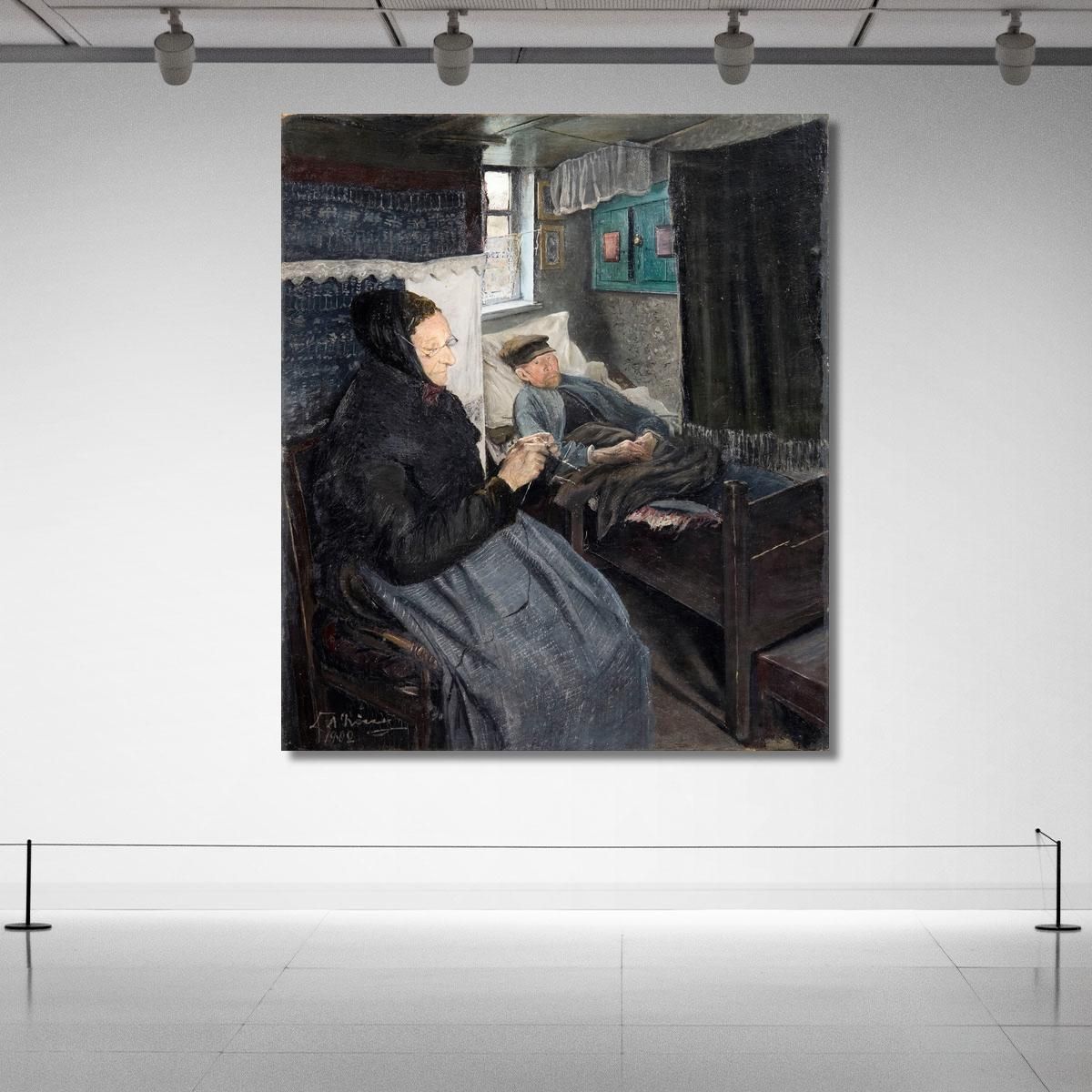 The Sick Man Laurits Andersen Ring lar35 canvas print 