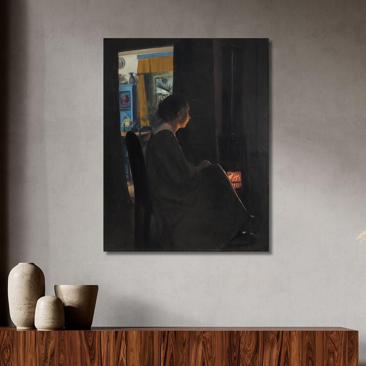Twilight. The Artist'S Wife Laurits Andersen Ring lar38 canvas print 