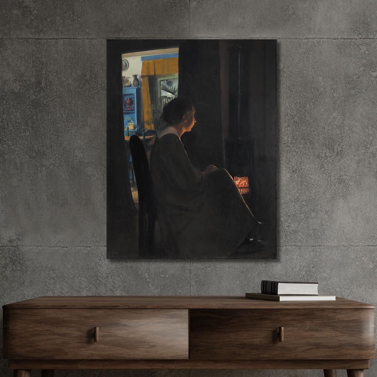 Twilight. The Artist'S Wife Laurits Andersen Ring lar38 canvas print 