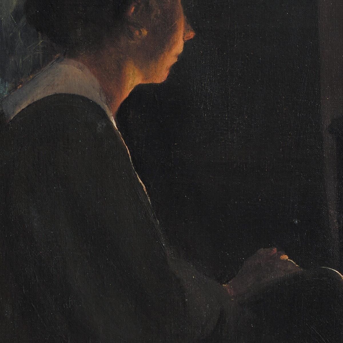 Twilight. The Artist'S Wife Laurits Andersen Ring lar38 canvas print
