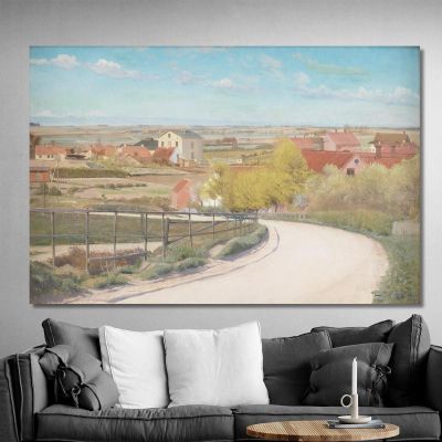 View From A Road Near Næstved Zealand Laurits Andersen Ring lar39 canvas print 