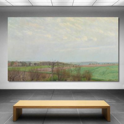 View Of Roskilde Fjord Early Spring Laurits Andersen Ring lar42 canvas print 