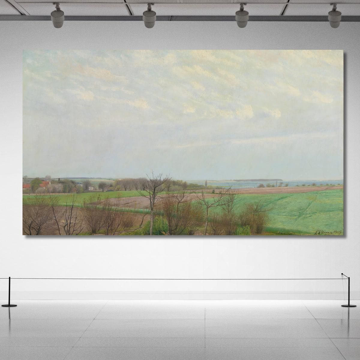 View Of Roskilde Fjord Early Spring Laurits Andersen Ring lar42 canvas print 