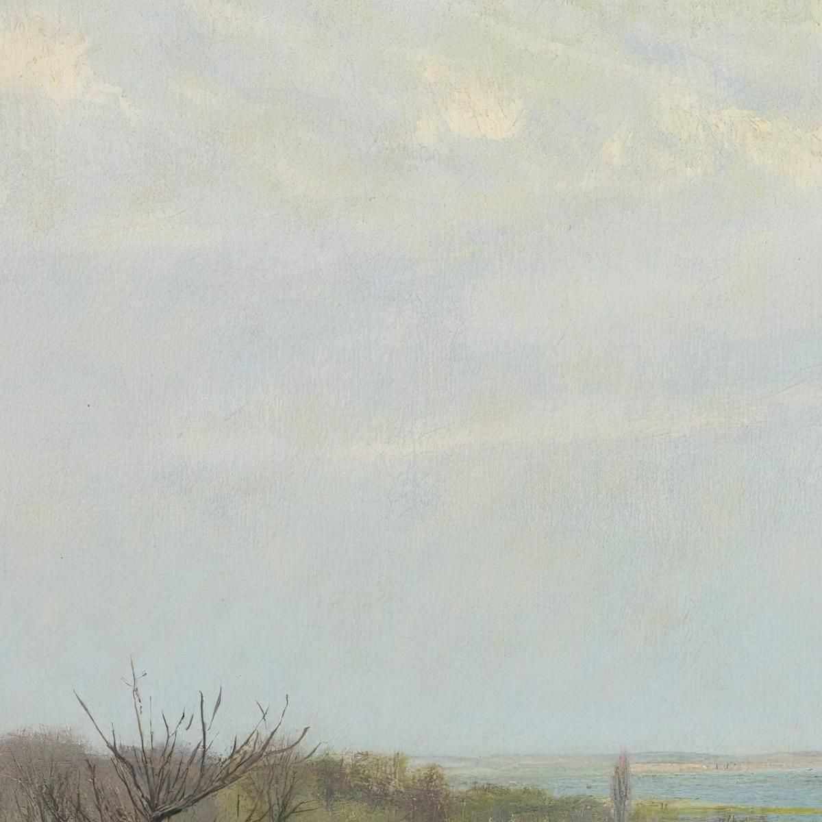 View Of Roskilde Fjord Early Spring Laurits Andersen Ring lar42 canvas print