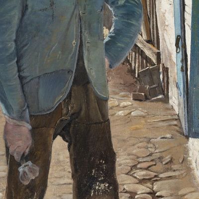 Whitewashing The Old House Laurits Andersen Ring lar44 canvas print