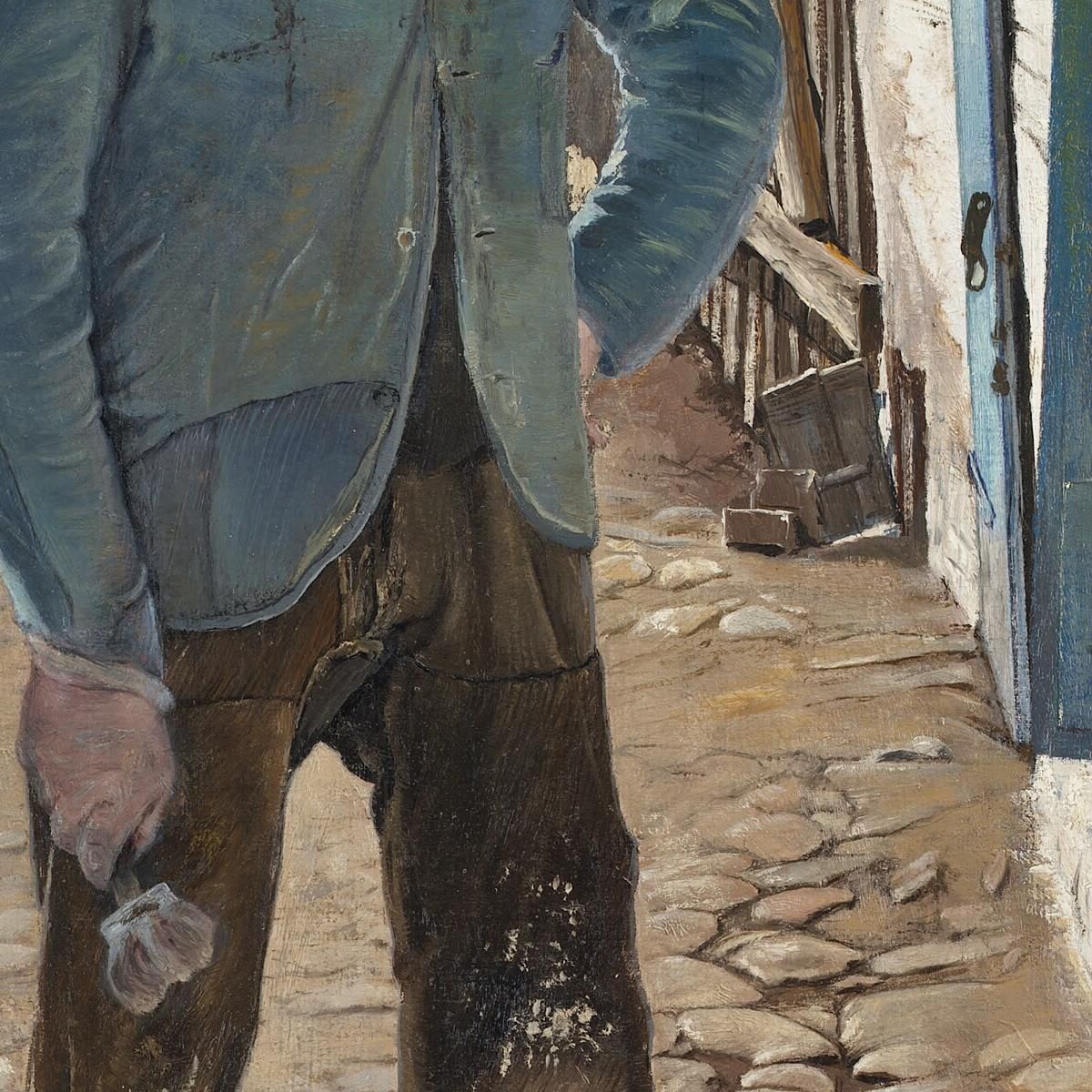 Whitewashing The Old House Laurits Andersen Ring lar44 canvas print