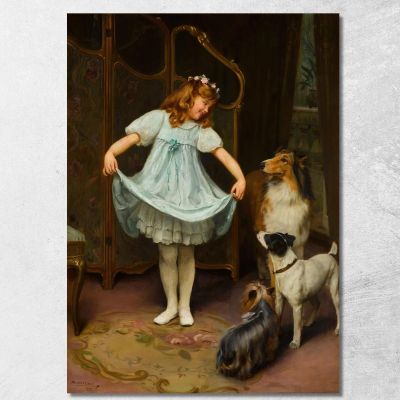 The New Dress Arthur John Elsley aje15 canvas print 