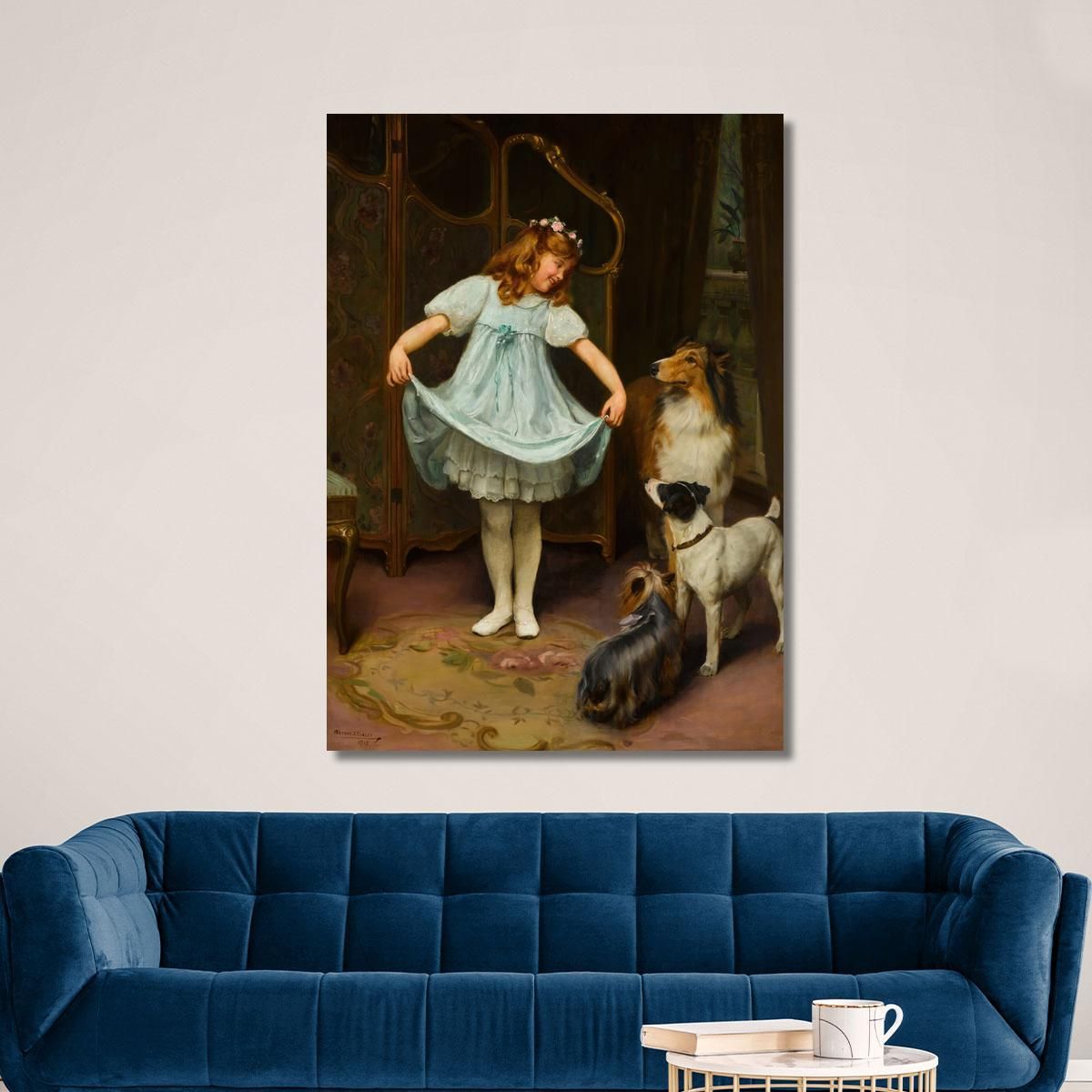 The New Dress Arthur John Elsley aje15 canvas print 