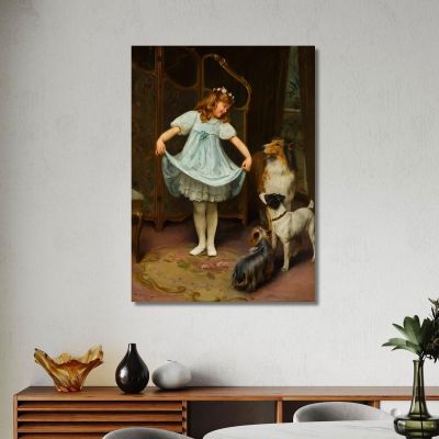 The New Dress Arthur John Elsley aje15 canvas print 