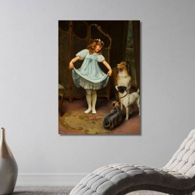 The New Dress Arthur John Elsley aje15 canvas print 