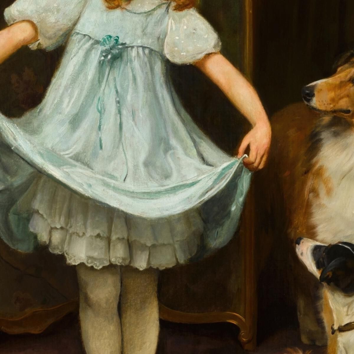 The New Dress Arthur John Elsley aje15 canvas print