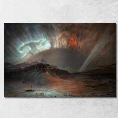 Aurora Borealis Frederic Edwin Church fec1 canvas print 