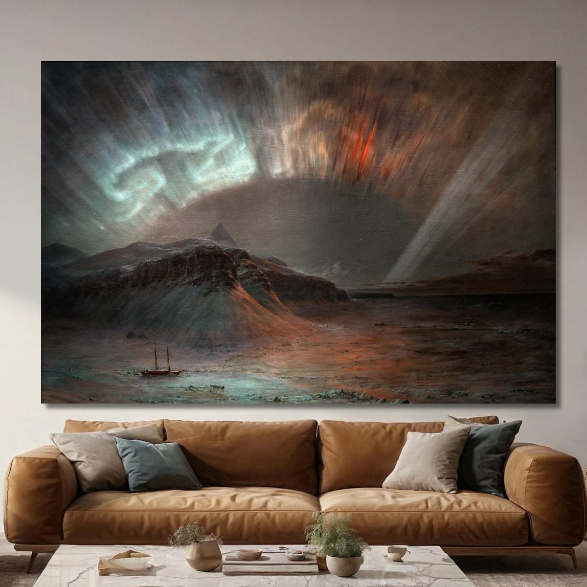 Aurora Borealis Frederic Edwin Church fec1 canvas print 
