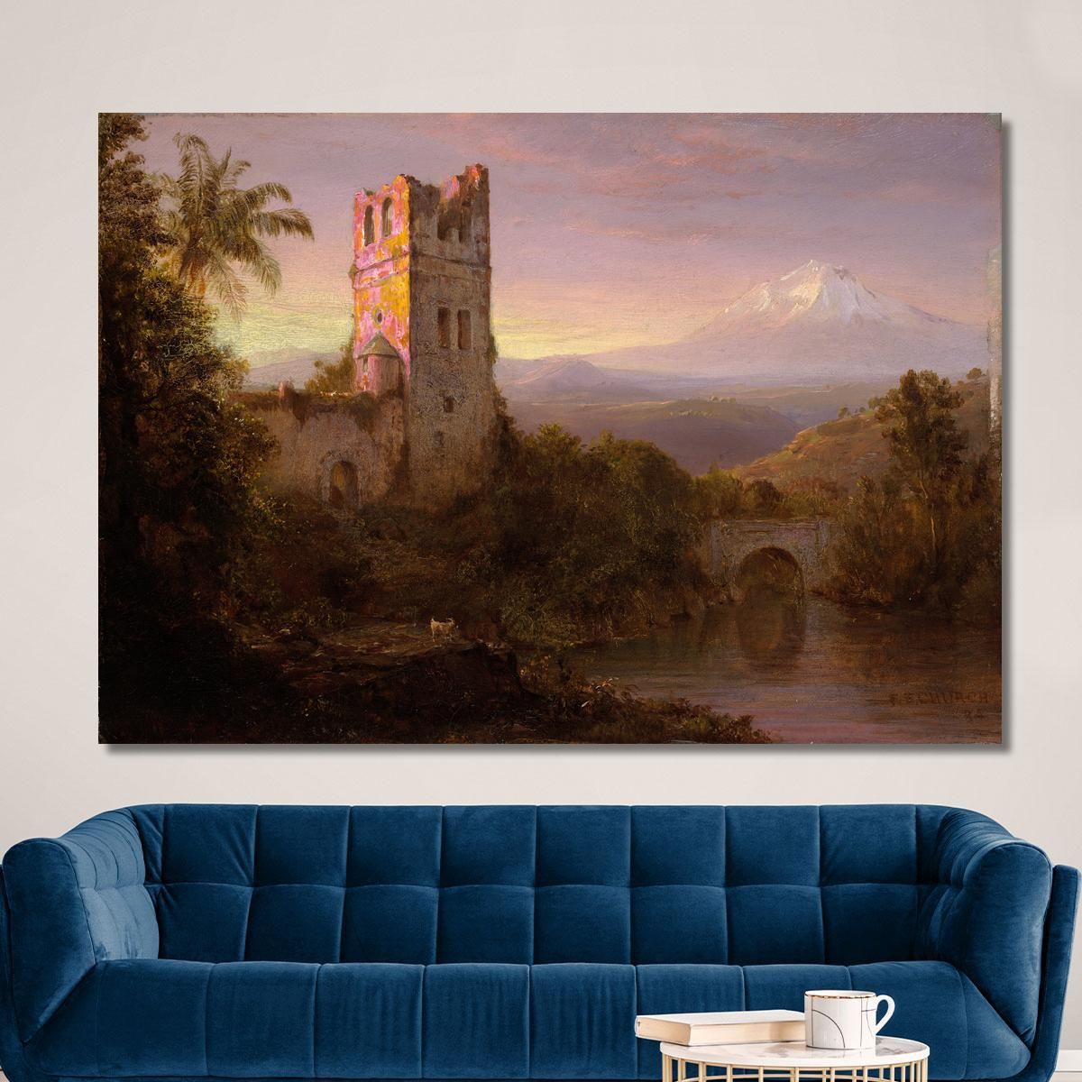 Chimborazo Volcano Frederic Edwin Church fec2 canvas print 