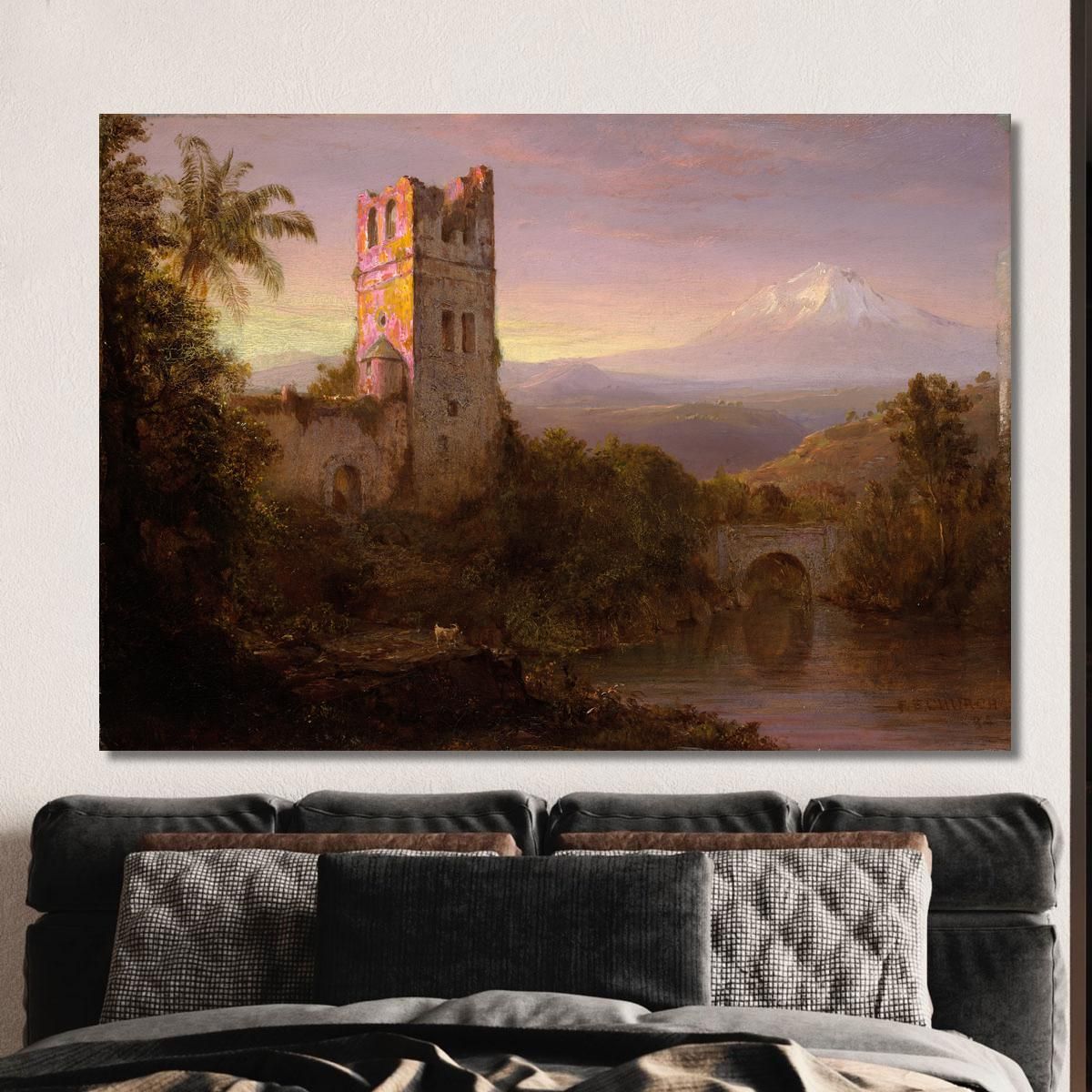 Chimborazo Volcano Frederic Edwin Church fec2 canvas print 