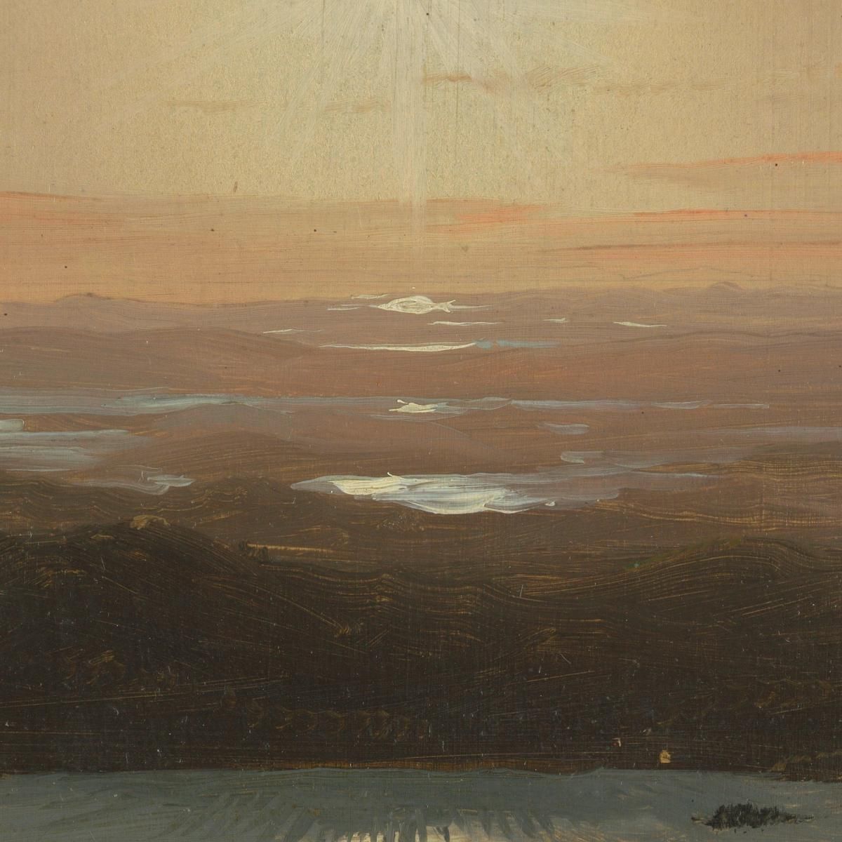 Eagle Lake Viewed From Cadillac Mountain Mount Desert Island Maine Frederic Edwin Church fec10 canvas print