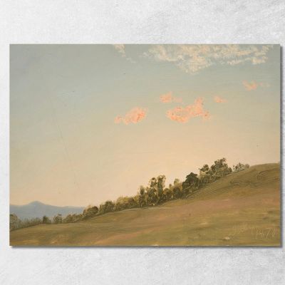 Hillside Hudson New York Frederic Edwin Church fec13 canvas print 