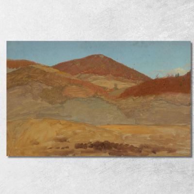 Hilly Landscape Autumn Frederic Edwin Church fec15 canvas print 