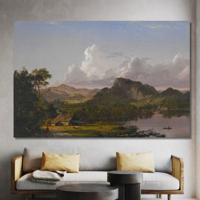 Home By The Lake Frederic Edwin Church fec16 canvas print 