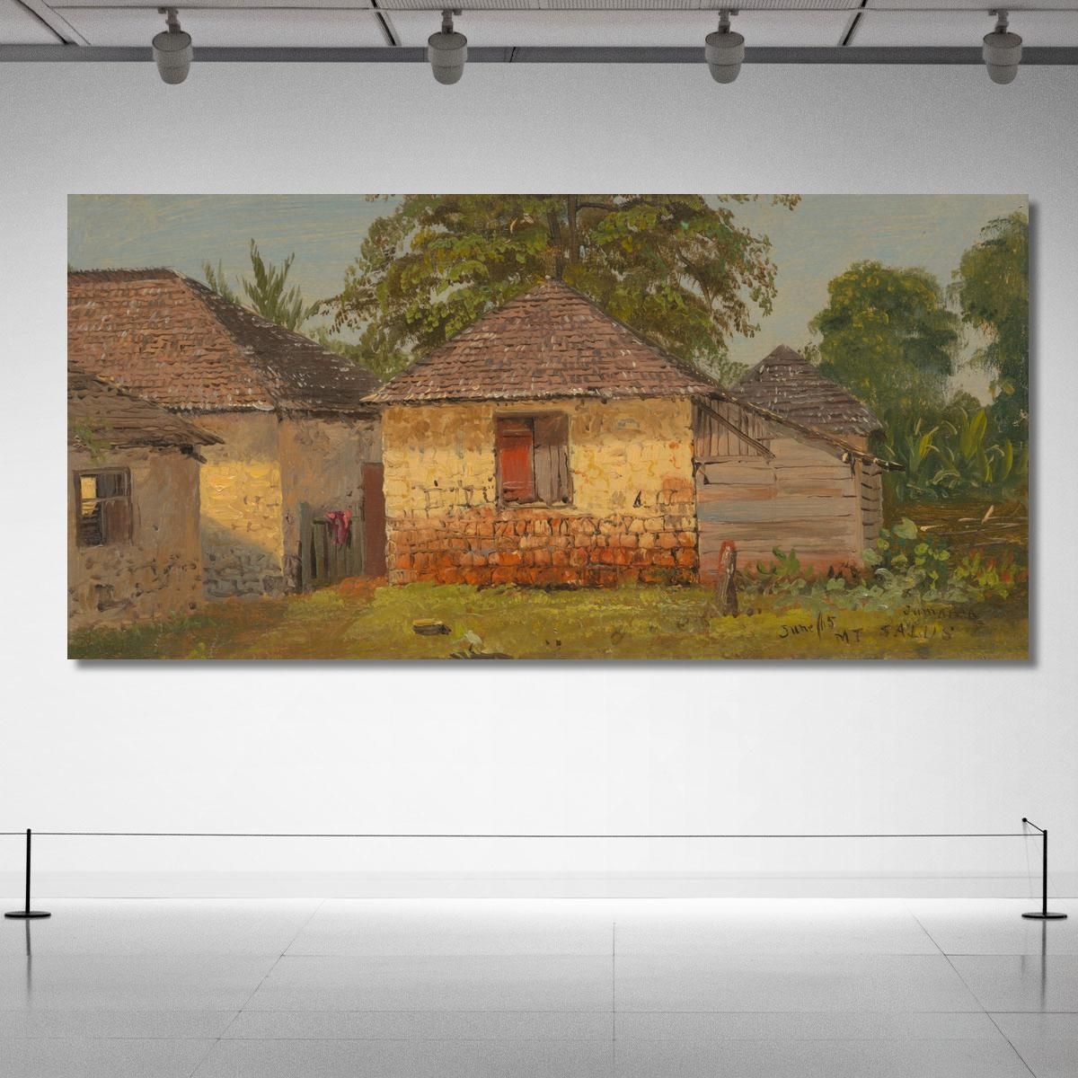 Houses 'Mt. Salus' Frederic Edwin Church fec18 canvas print 