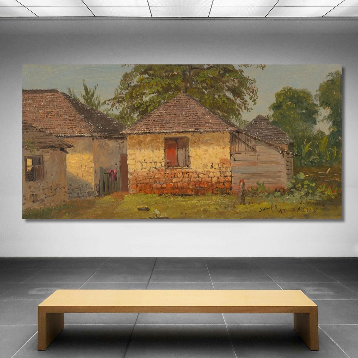 Houses 'Mt. Salus' Frederic Edwin Church fec18 canvas print 