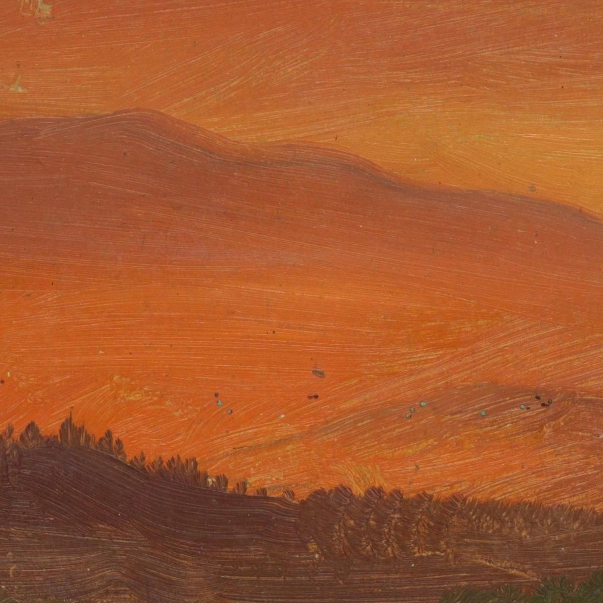 Hudson Valley And Distant Mountains At Sunset Frederic Edwin Church fec19 canvas print