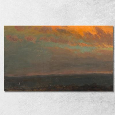 Hudson Valley At Sunset Frederic Edwin Church fec20 canvas print 