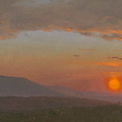 Hudson Valley New York At Sunset Frederic Edwin Church fec22 canvas print