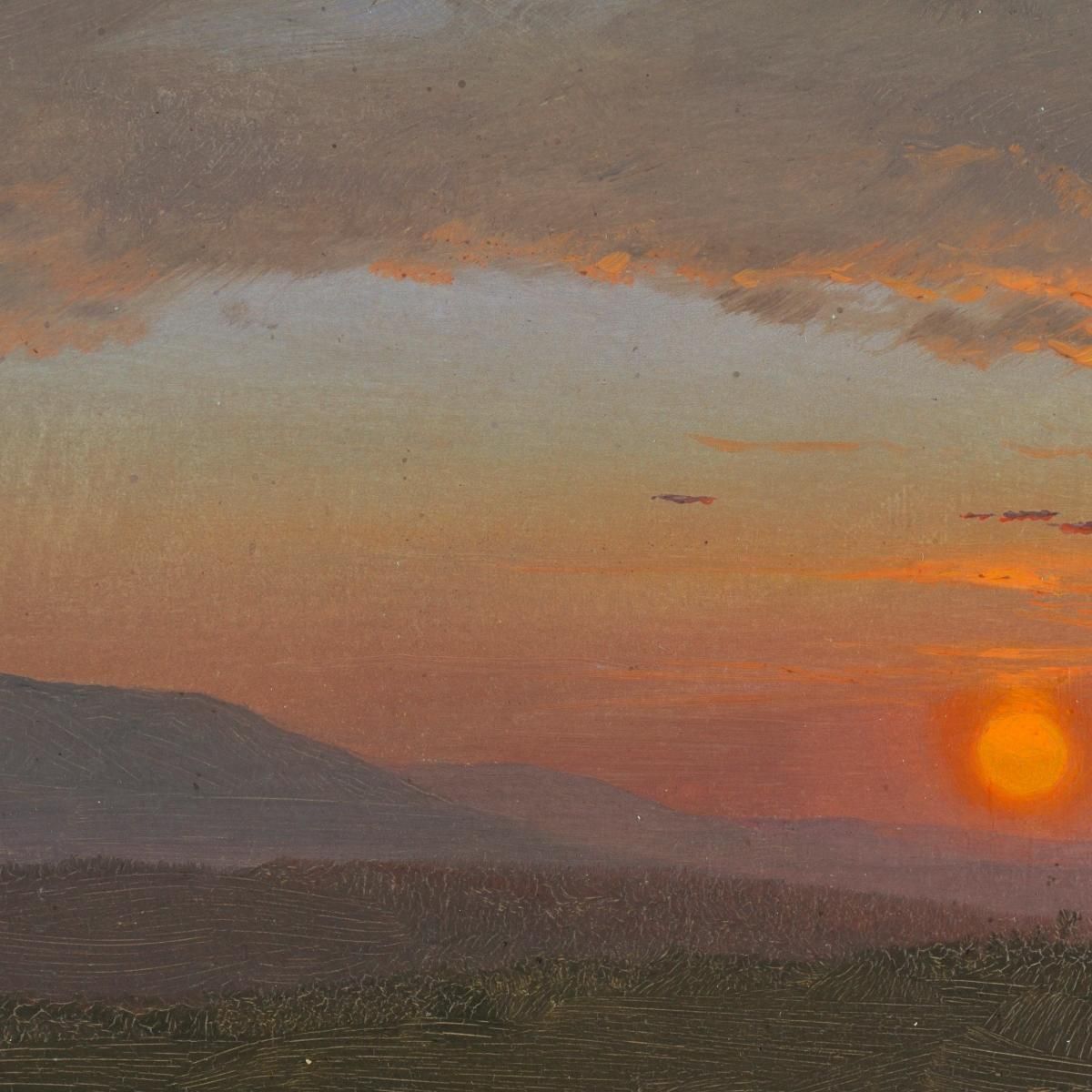 Hudson Valley New York At Sunset Frederic Edwin Church fec22 canvas print
