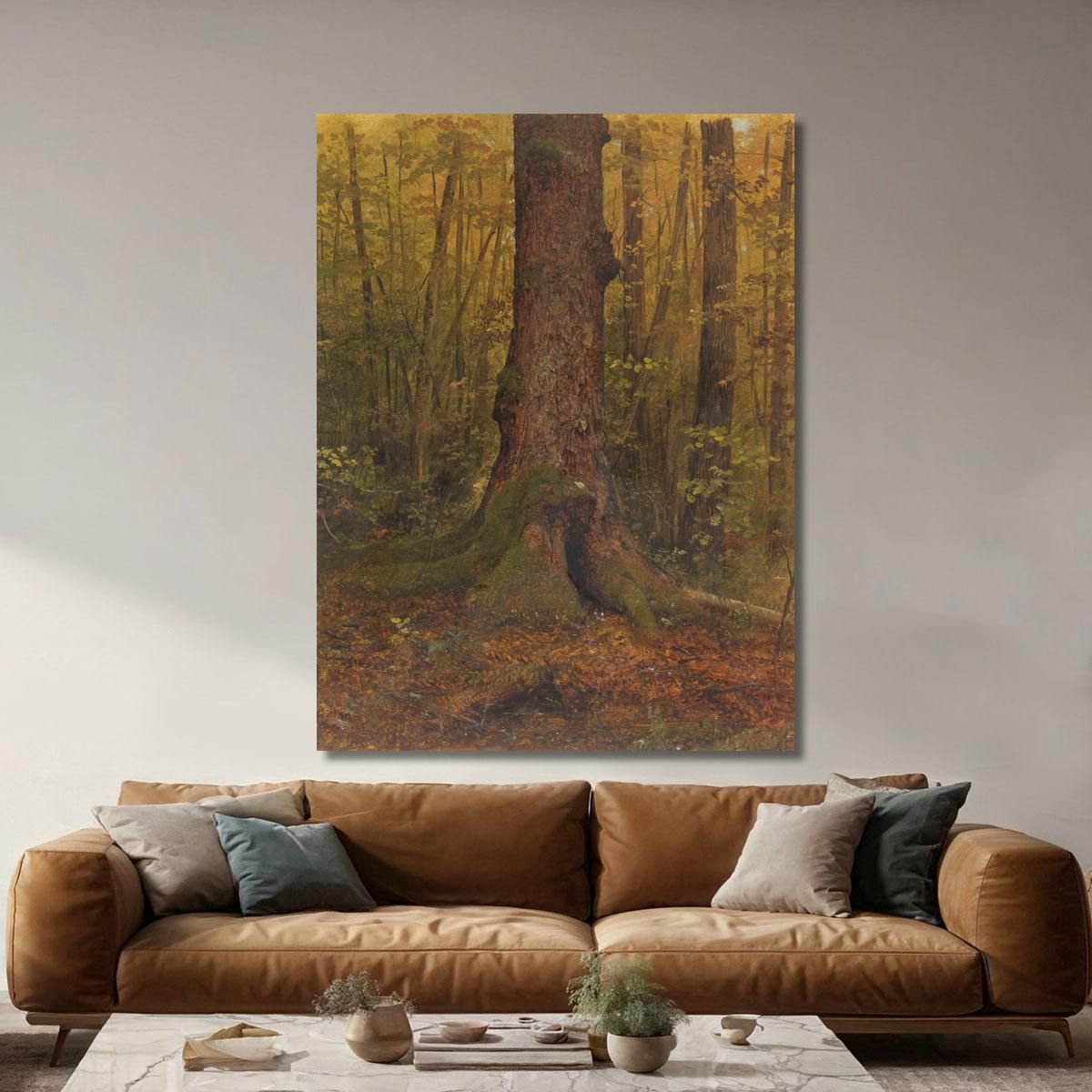 In The Woods Probably Maine Frederic Edwin Church fec25 canvas print 