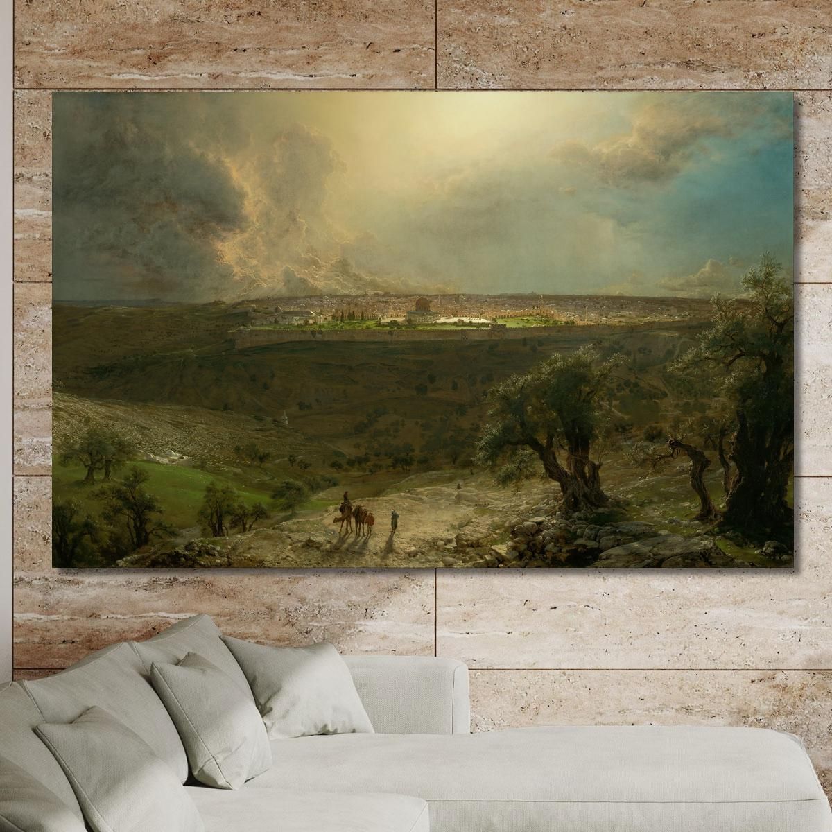 Jerusalem From The Mount Of Olives Frederic Edwin Church fec26 canvas print 
