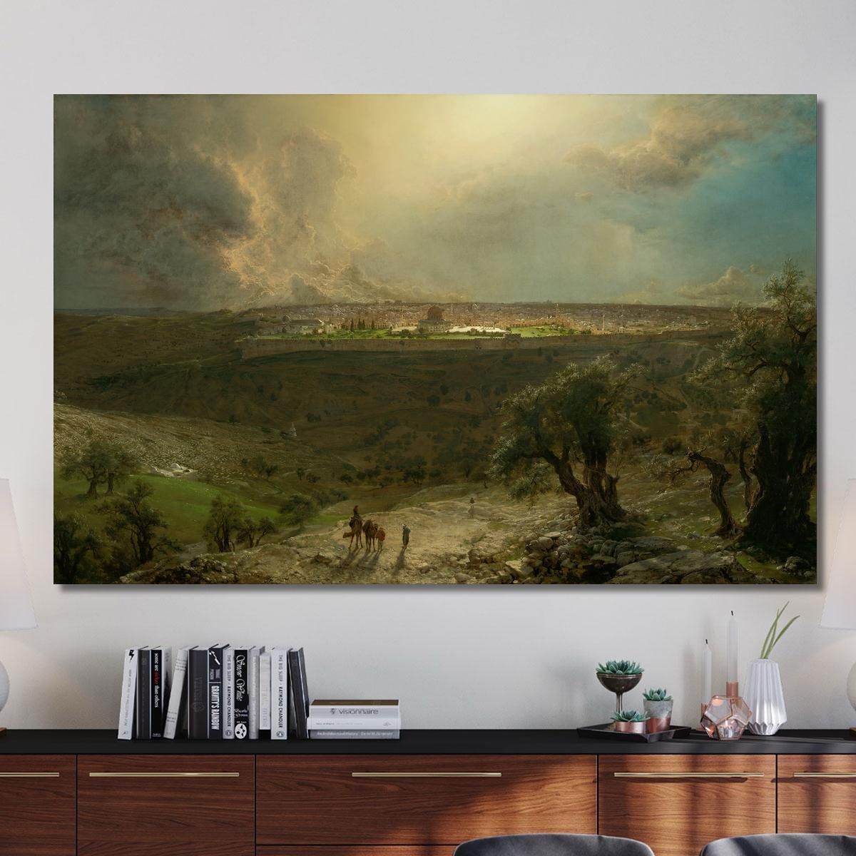 Jerusalem From The Mount Of Olives Frederic Edwin Church fec26 canvas print 