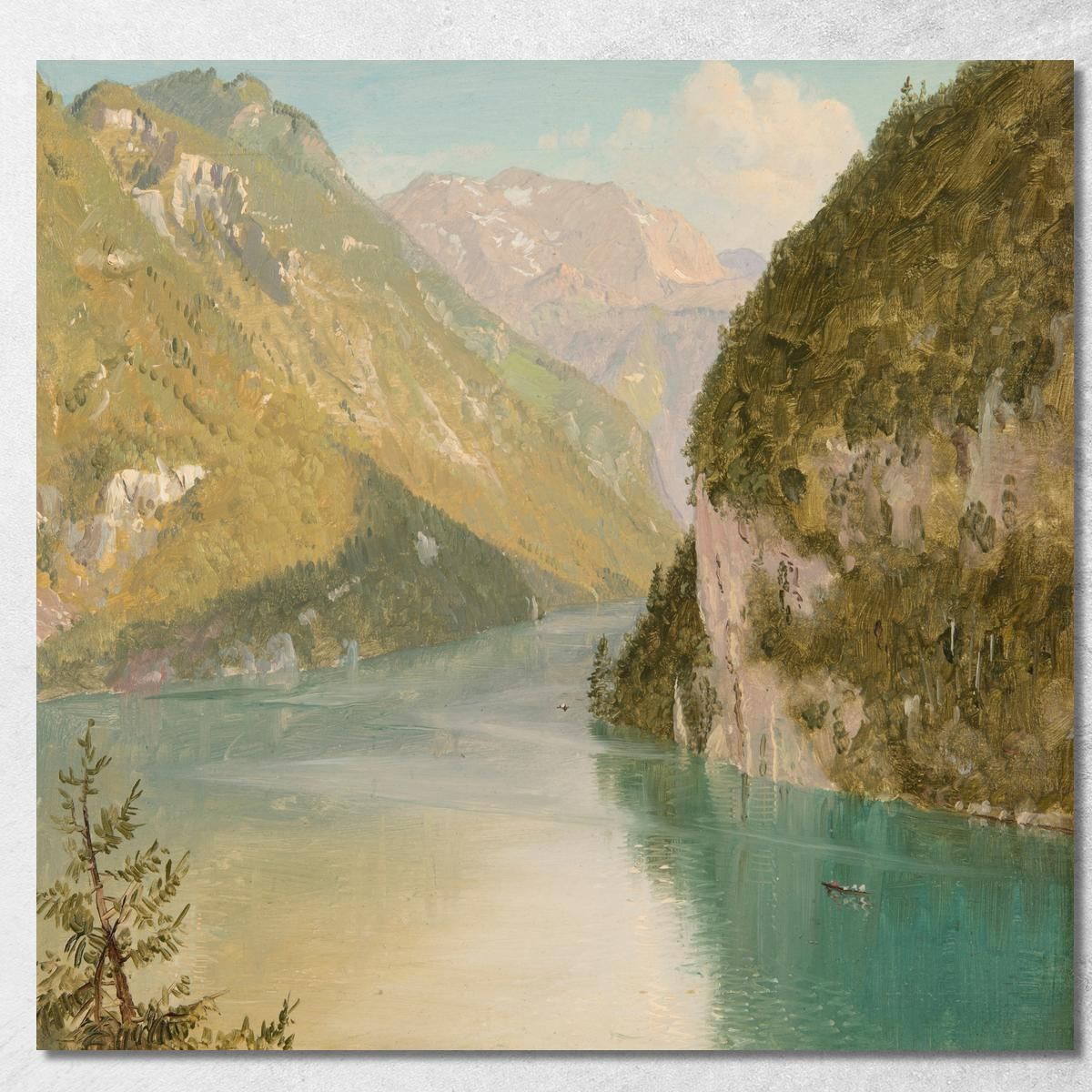 Königssee Bavaria Frederic Edwin Church fec27 canvas print  Königssee Bavaria Frederic Edwin Church fec27 canvas print