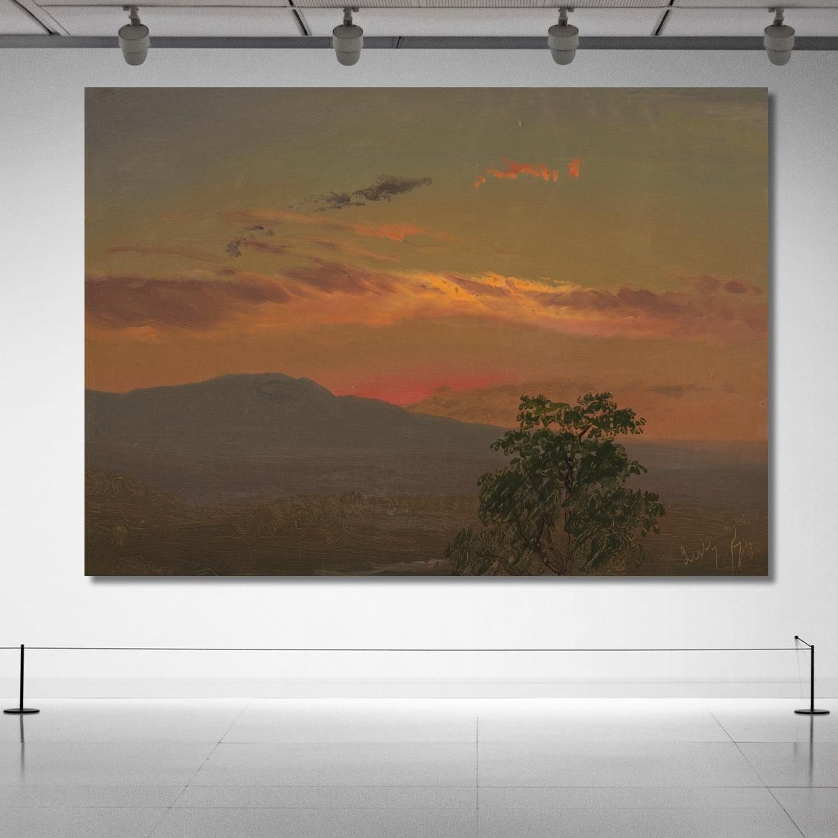 Landscape At Sunset Hudson N.Y. Frederic Edwin Church fec29 canvas print 