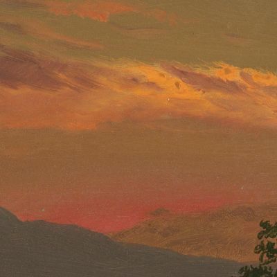 Landscape At Sunset Hudson N.Y. Frederic Edwin Church fec29 canvas print