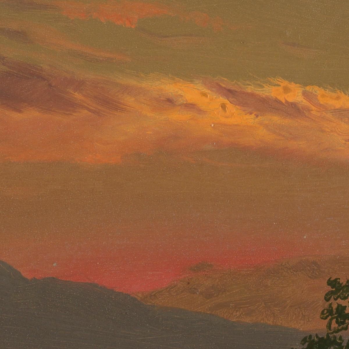 Landscape At Sunset Hudson N.Y. Frederic Edwin Church fec29 canvas print